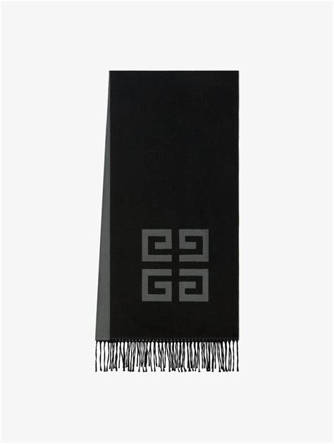 givenchy 4g double dcarf|GIVENCHY 4G double sided scarf in wool and cashmere.